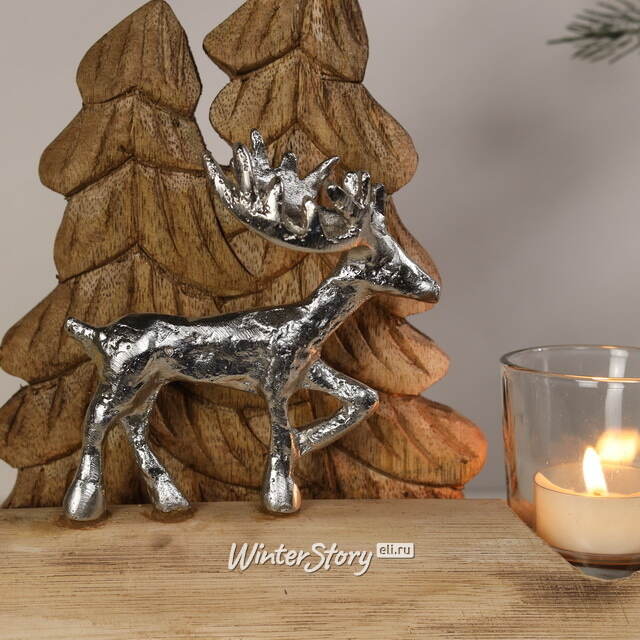 Декоративный подсвечник Олень из леса Wadden 24 см Kaemingk