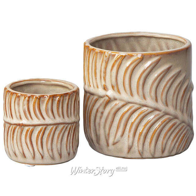 Керамическое кашпо Modern Jungle: Amber 11 см Kaemingk