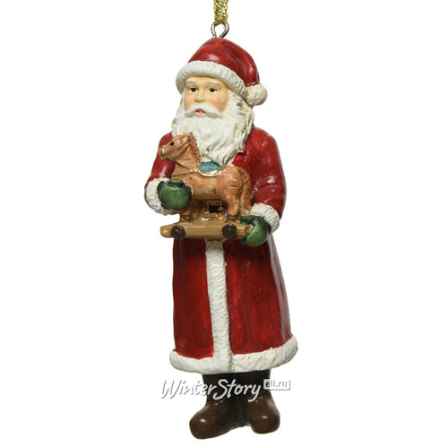 Елочная игрушка Санта Клаус - Мастерская игрушек в Марбурге 11 см, подвеска Kaemingk
