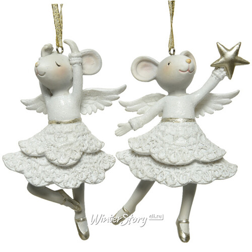 Елочная игрушка Мышка Карлотта - Mouse Ballet 12 см, подвеска Kaemingk
