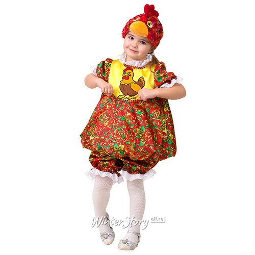 Карнавальный костюм Курочка Пеструшка, рост 110 см Батик