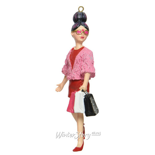 Елочная игрушка Леди Барнелла - Shopping Day 13 см, подвеска Kaemingk