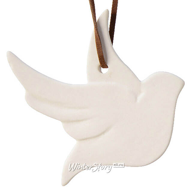 Елочная игрушка Голубь - Weatherly 9 см Kaemingk