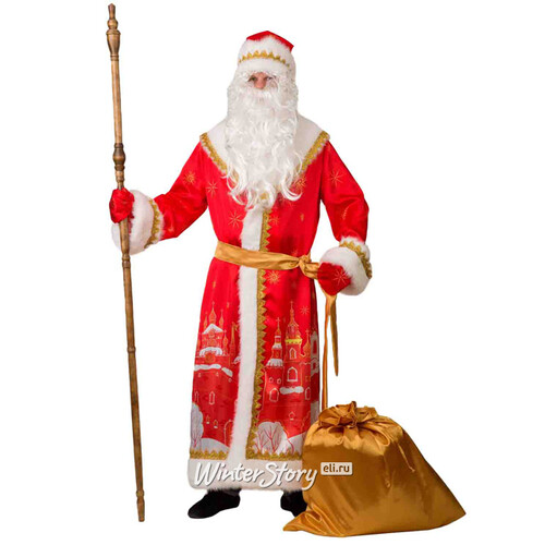 Карнавальный костюм для взрослых Дед Мороз - Красный Город, 54-56 размер Батик