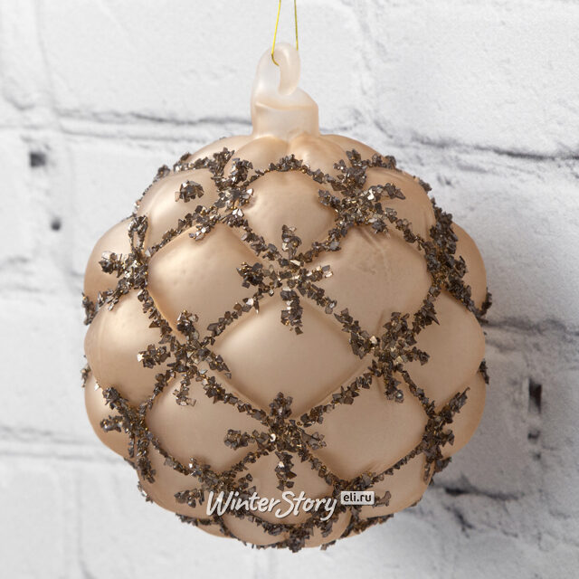 Набор стеклянных шаров Розовое Парфе 8 см, 6 шт ShiShi