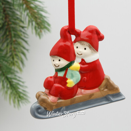 Елочная игрушка Малыши - Vintage Christmas 7 см, подвеска Kaemingk