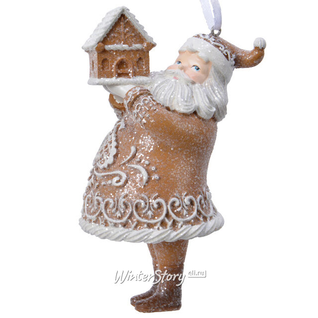 Елочная игрушка Пряничный Мистер Клаус 13 см, подвеска купить в интернет-магазине Winter Story eli.ru, 530740-1