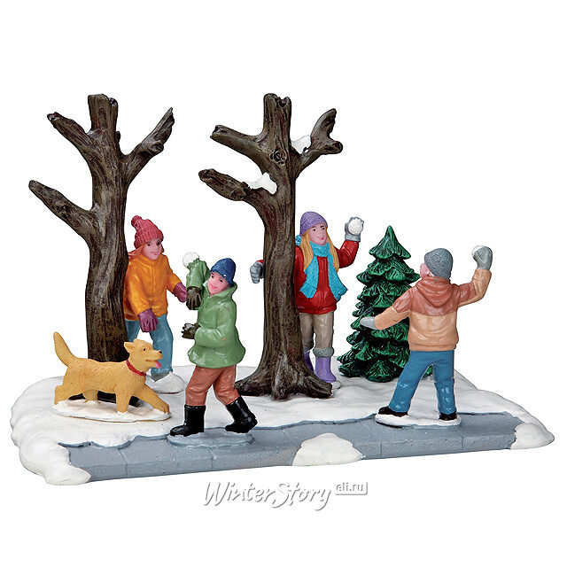 Композиция Игра в снежки, 15*10 см Lemax