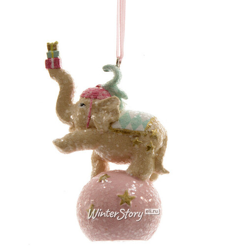 Елочная игрушка "Веселые циркачи - слон", 7*4*9 см Kaemingk