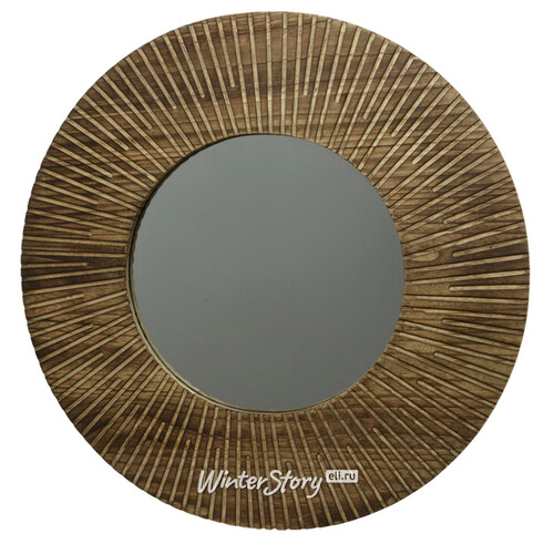 Декоративное зеркало Paulownia Cocoa 70 см Kaemingk