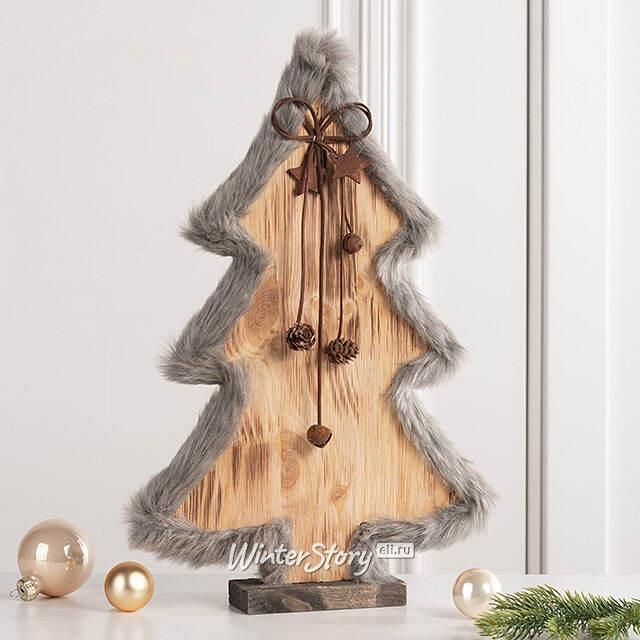 Деревянная елка Devilia Hazel 40 см Kaemingk