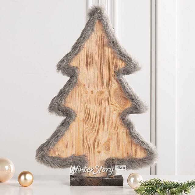 Деревянная елка Devilia Hazel 40 см Kaemingk