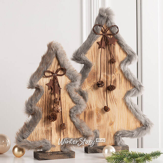 Деревянная елка Devilia Hazel 40 см Kaemingk