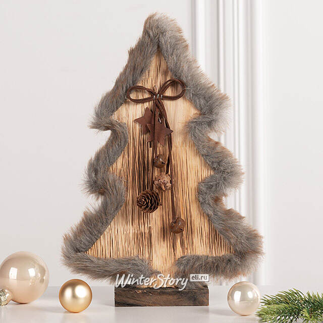 Деревянная елка Devilia Hazel 30 см Kaemingk