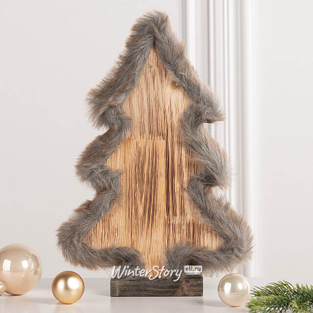 Деревянная елка Devilia Hazel 30 см Kaemingk
