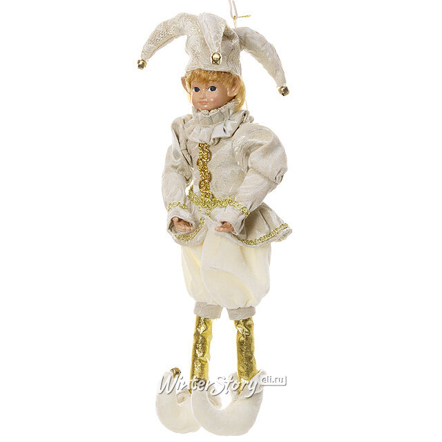 Кукла на елку Арлекин Маглор 35 см, подвеска Eggl