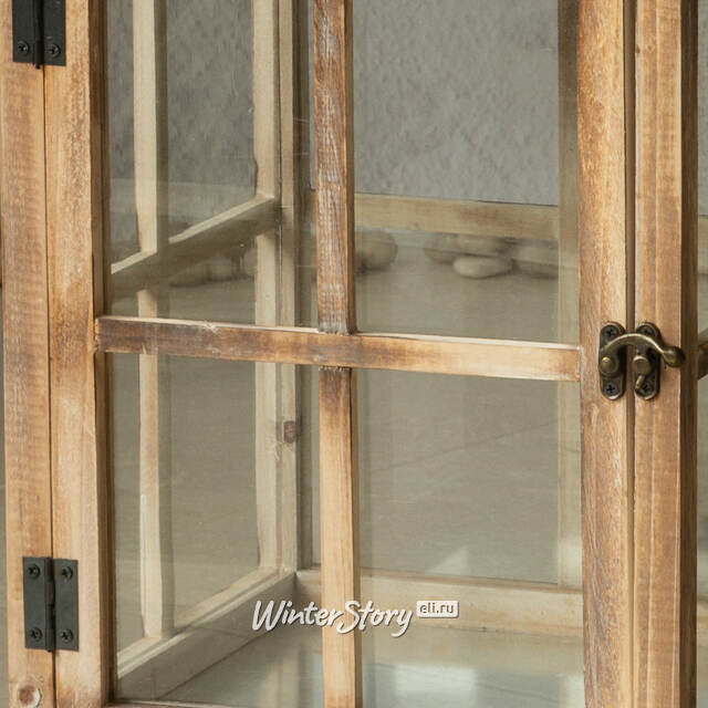 Деревянный фонарь для свечи Даннотар 57 см Kaemingk