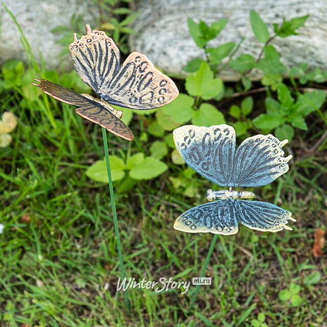 Садовый штекер Бабочка Мюриэл: Giardini Di Boboli 40 см синяя Koopman