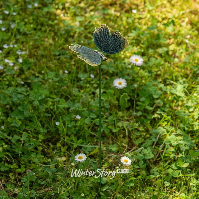 Садовый штекер Бабочка Мюриэл: Giardini Di Boboli 40 см синяя Koopman