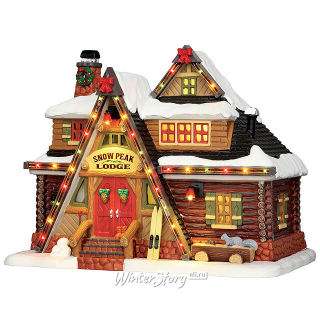 Гостиница Вершина горы, 18*23*15 см, подсветка Lemax