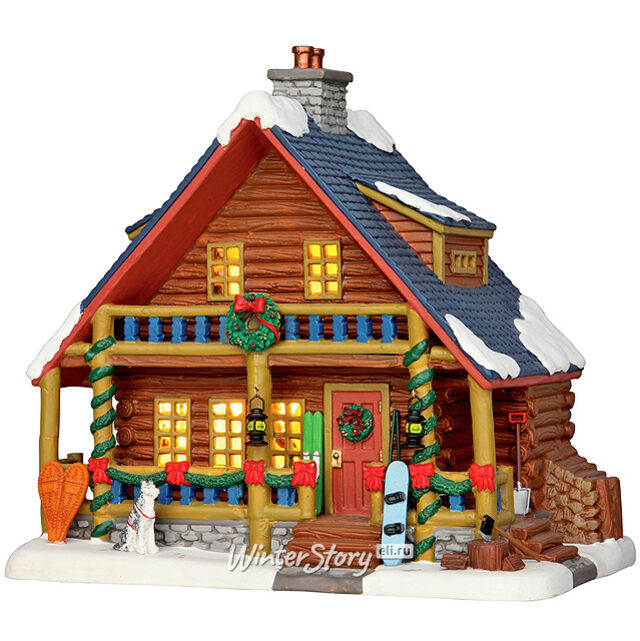 Рождественское шале Паркеров, 18*19 см, подсветка, батарейки Lemax