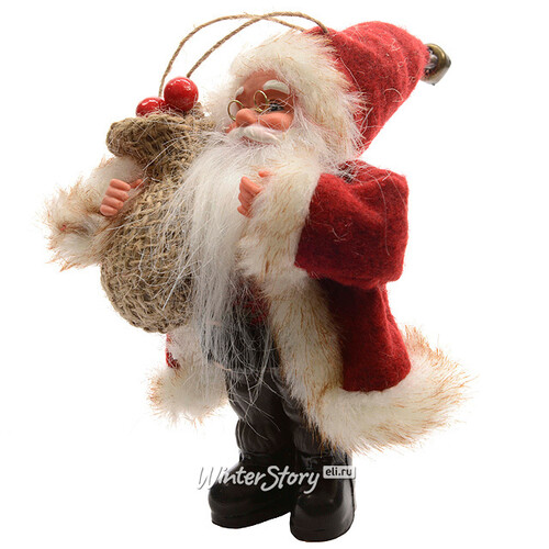 Елочная игрушка "Санта в красном кафтане", 13 см, подвеска Kaemingk