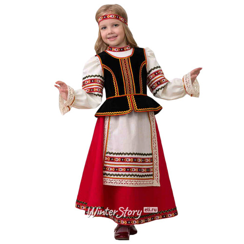 Карнавальный костюм Славянский для девочки, рост 134 см Батик