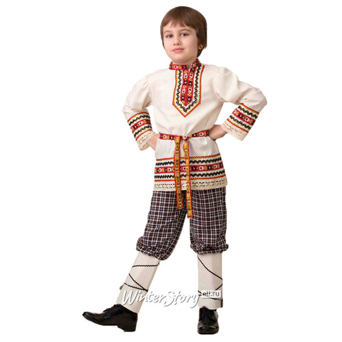 Карнавальный костюм Славянский для мальчика, рост 134 см Батик