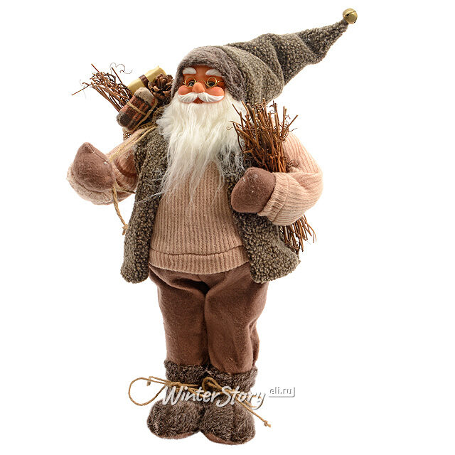 Санта в свитере и валенках 60 см Kaemingk