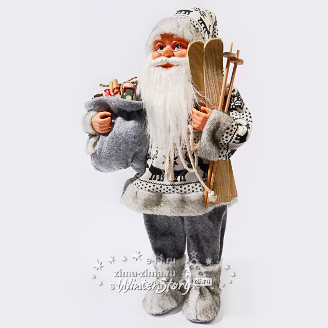 Санта - лыжник, 60см Kaemingk