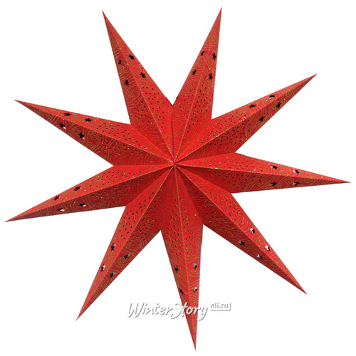 Объемная бумажная звезда Петра 60 см Breitner