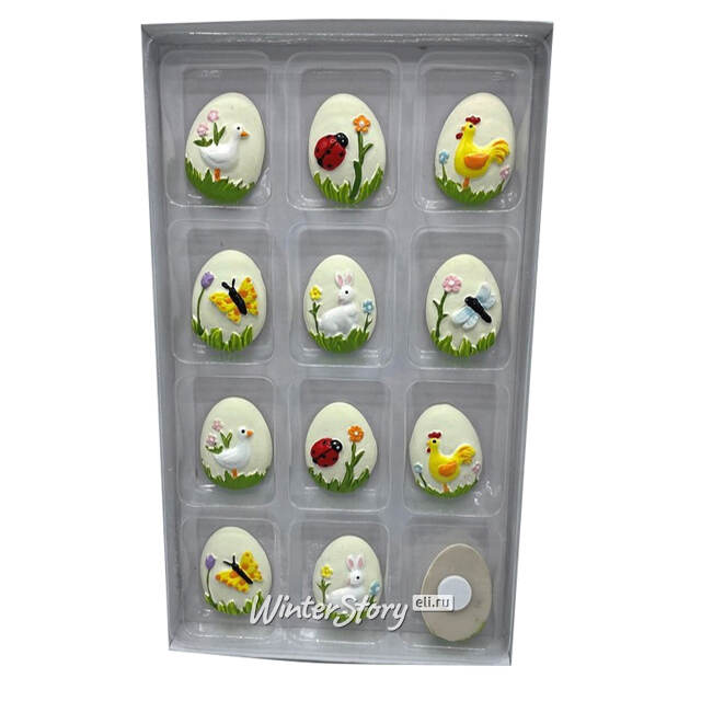 Пасхальные Яйца на липучке 3 см, 12 шт Breitner