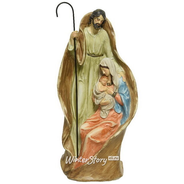 Рождественская фигура Иосиф, Мария и младенец Иисус 35 см Kaemingk