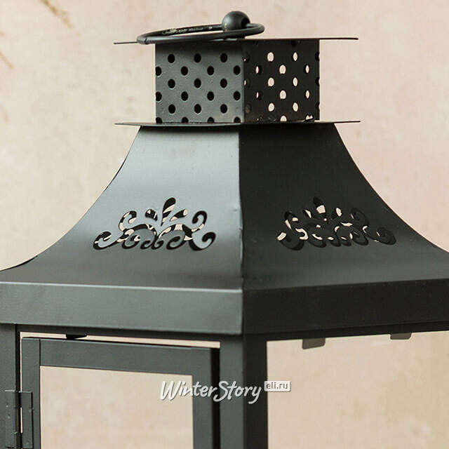 Набор подсвечников-фонарей Enjoyment 26-40 см черный, 2 шт EDG