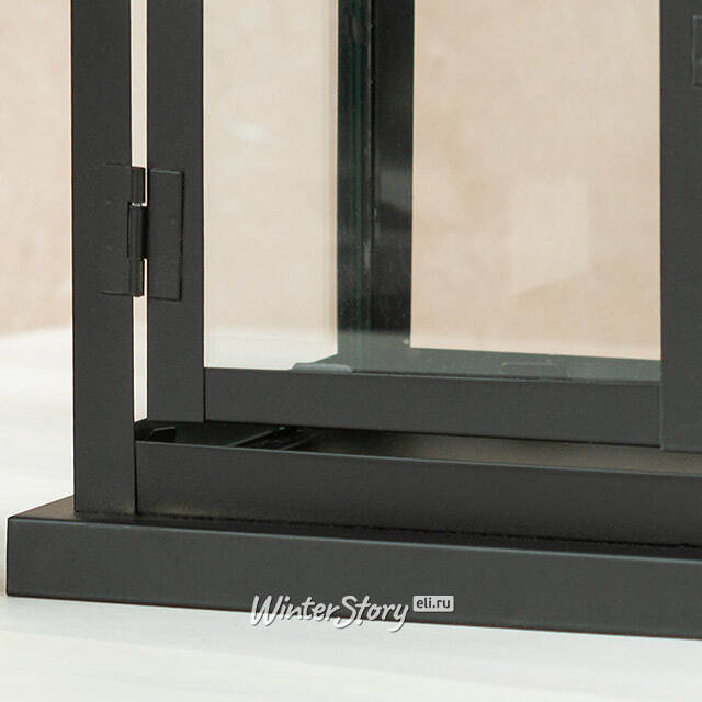 Набор подсвечников-фонарей Enjoyment 26-40 см черный, 2 шт EDG