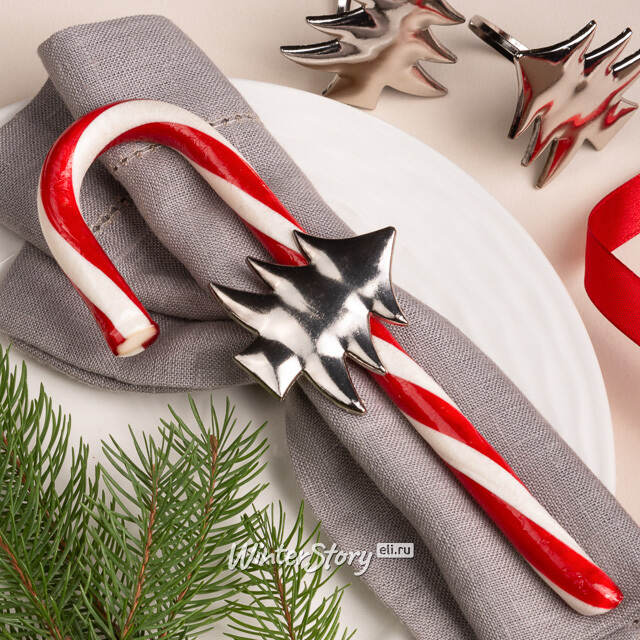 Кольца для салфеток Елочки, 4 шт Kaemingk