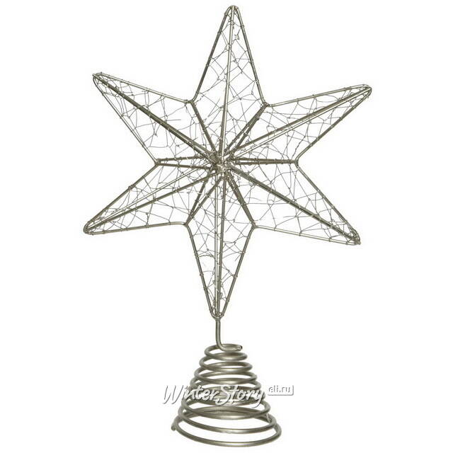 Верхушка на елку Metal Star 24 см Kaemingk