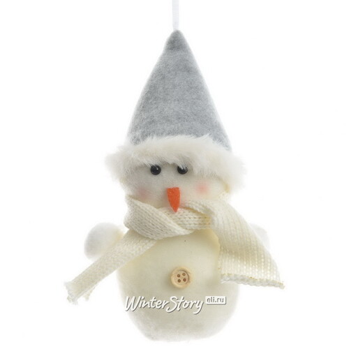 Елочная игрушка Снеговик Малютка Фрости 5 см, подвеска Kaemingk