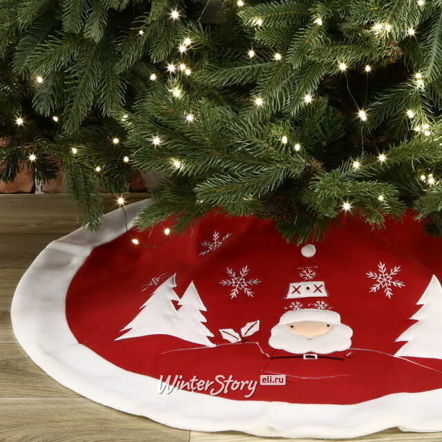 Юбка для ёлки Санта в снежном лесу 89 см Kaemingk