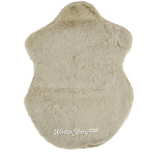 Декоративный меховой коврик Olina 55*38 см песочный Kaemingk