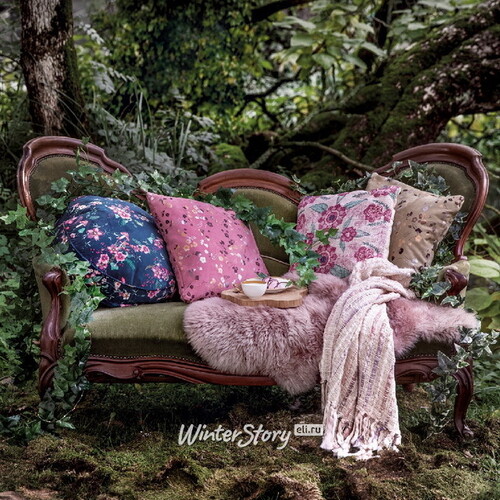 Декоративный меховой коврик Isavina 90*50 см розовый Kaemingk