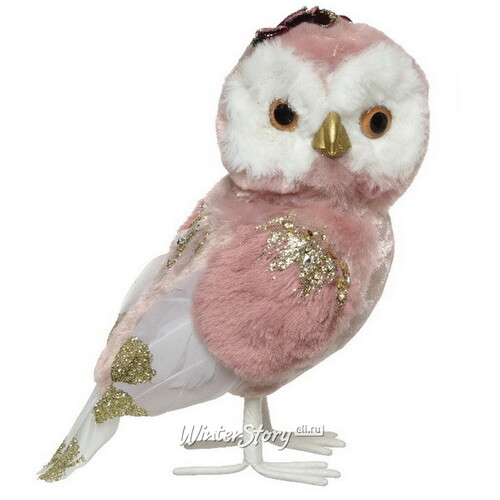Декоративная фигура Совушка Аннелиз - Розовые Грезы 21 см Kaemingk