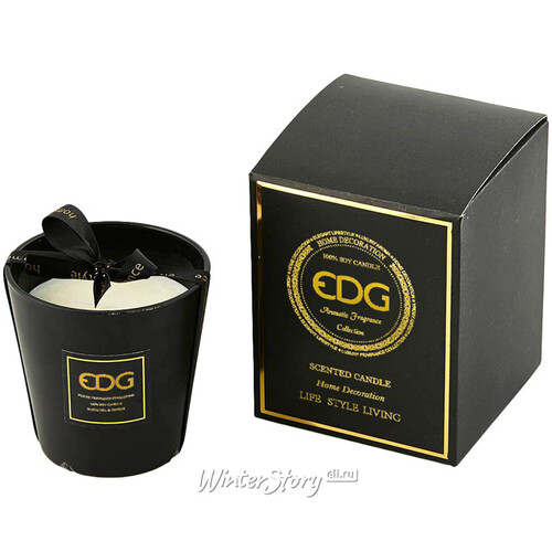 Ароматическая свеча Gasperi di Soia: Champagne 9 см черная EDG