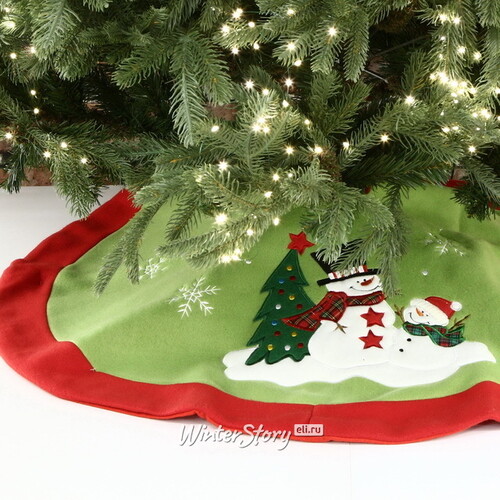 Юбка для елки Снеговики в Рождество 90 см Kaemingk