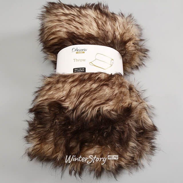 Меховой плед Garten Taupe 150*130 см Kaemingk