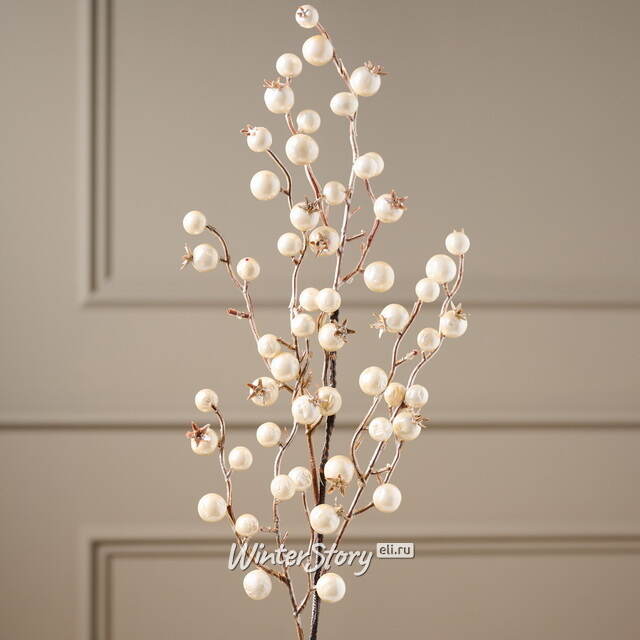 Декоративная ветка с ягодами Pearl Berries 60 см Kaemingk