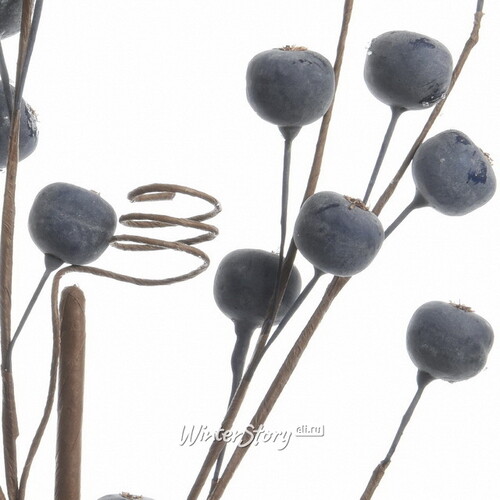 Декоративная ветка с ягодами Blueberry Night 60 см Kaemingk