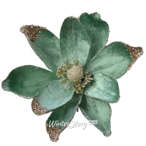 Искусственный цветок Магнолия Флораль 20 см, клипса Kaemingk