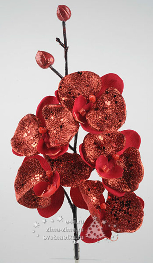 Ветка Орхидеи, 31 см, красный Kaemingk