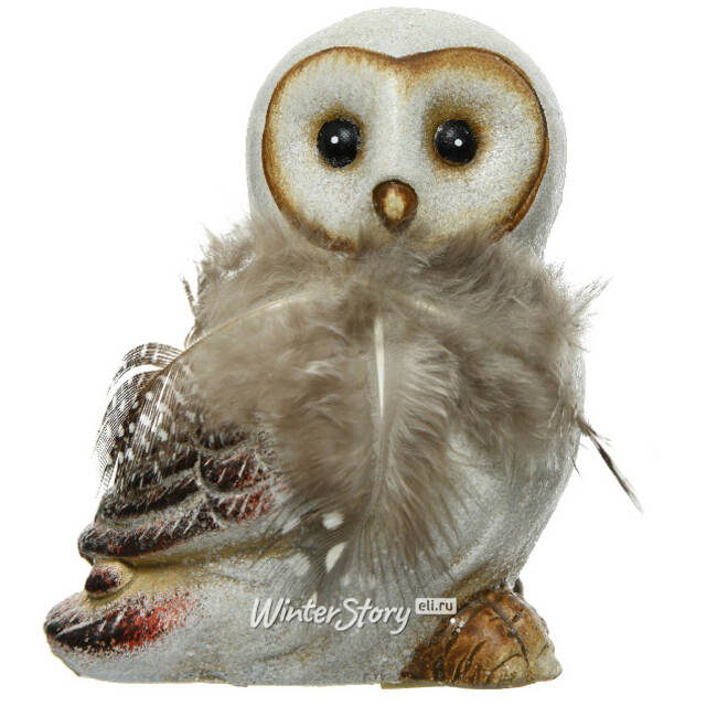 Керамическая статуэтка Совиная Парочка - Сова Эмили 12 см Kaemingk